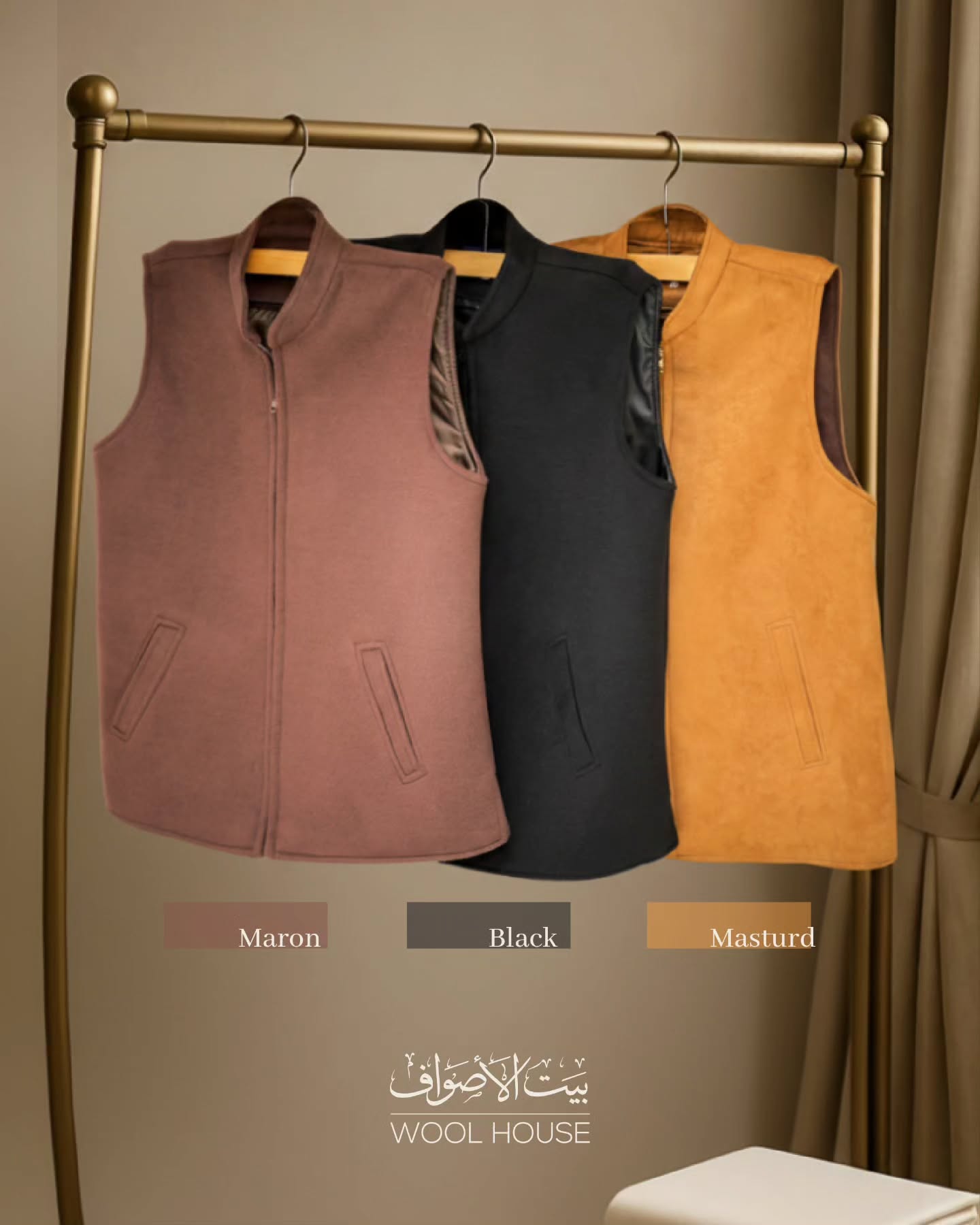 Tessuti Excellency Cashmere Luxury Vest Coat